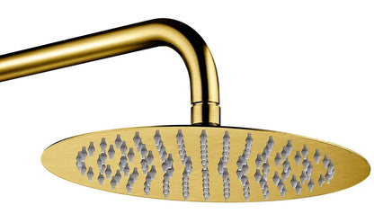 SaniSupreme Inbouw Regendouche Set Aloni met Handdouche en Wanduitloop Geborsteld Goud