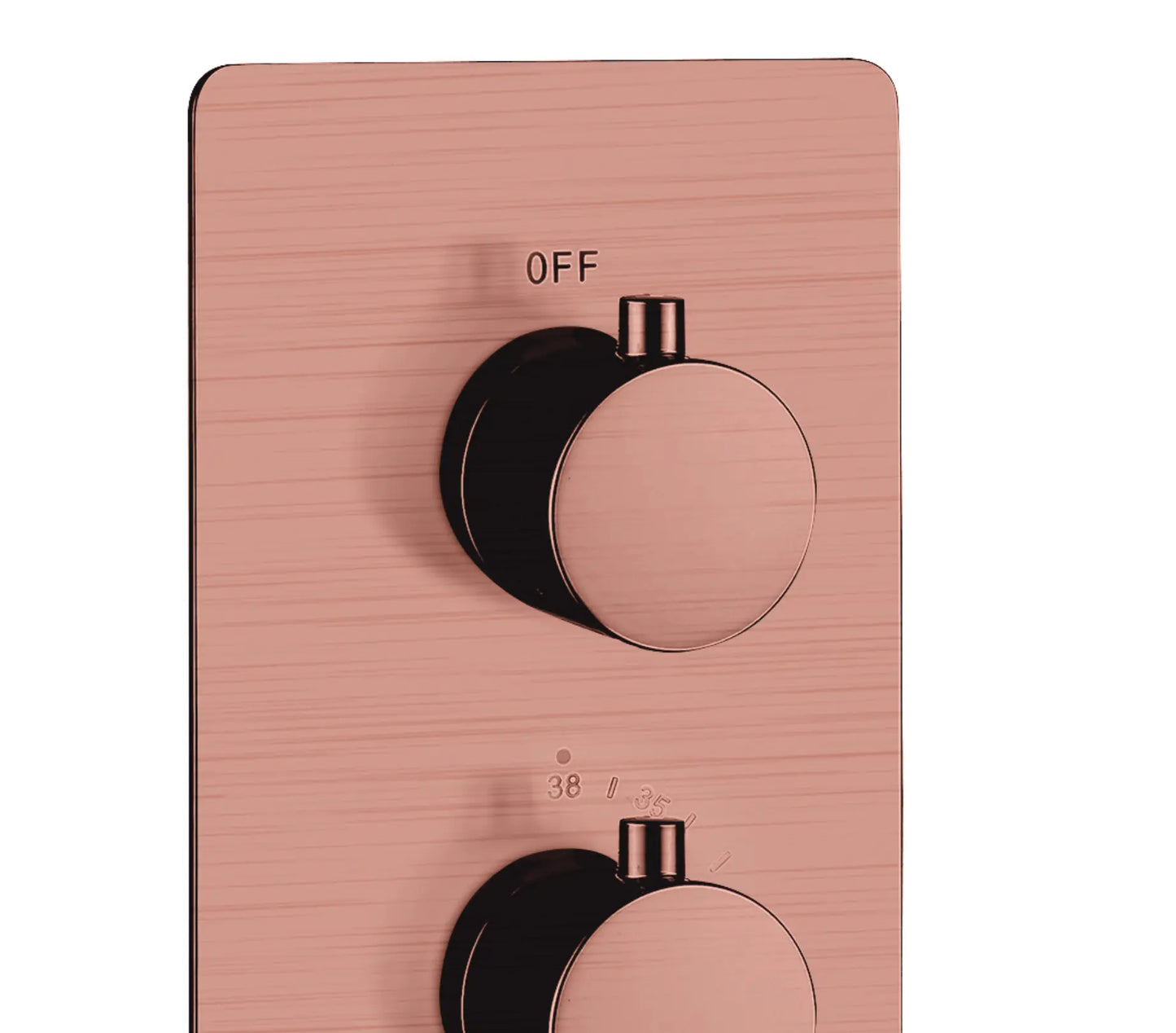 SaniSupreme Inbouw Regendouche Set Aloni met Handdouche en Wanduitloop Geborsteld Koper