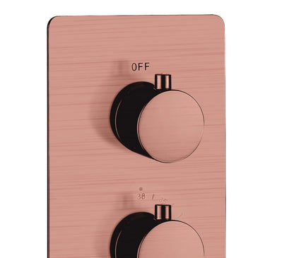 SaniSupreme Inbouw Regendouche Set Aloni met Handdouche en Wanduitloop Geborsteld Koper