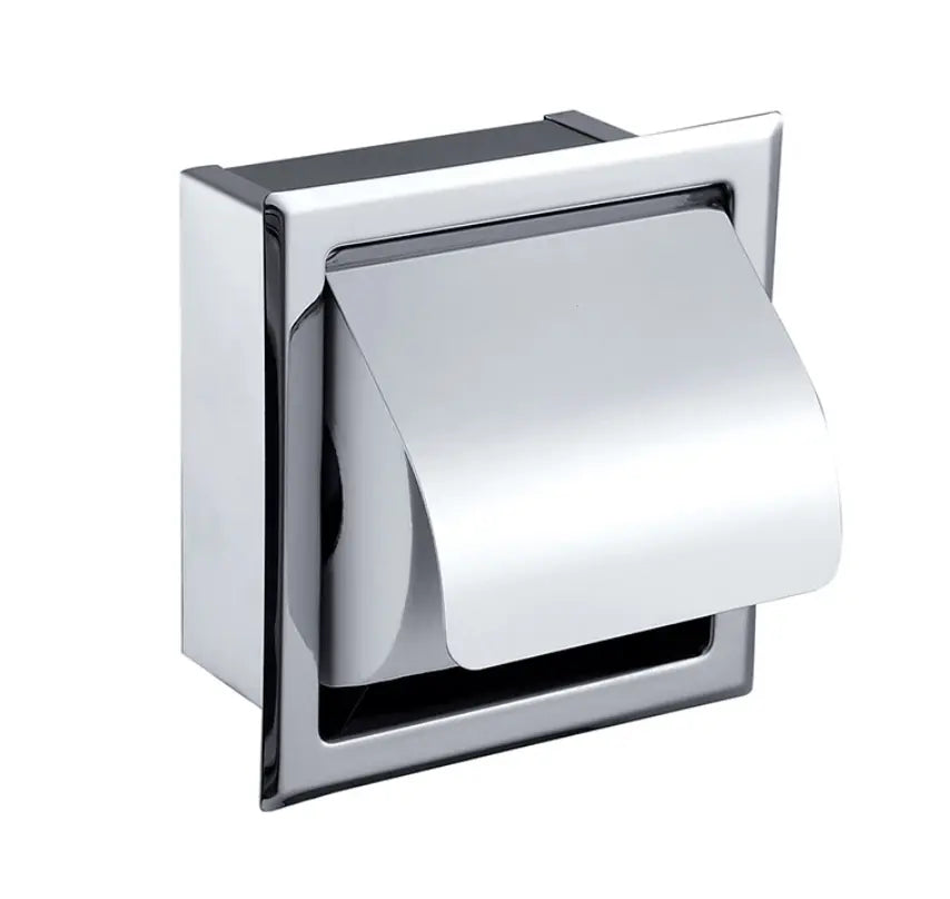 SaniSupreme Inbouw toiletrolhouder enkel chroom