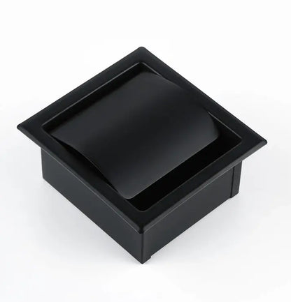 SaniSupreme Inbouw toiletrolhouder enkel mat zwart