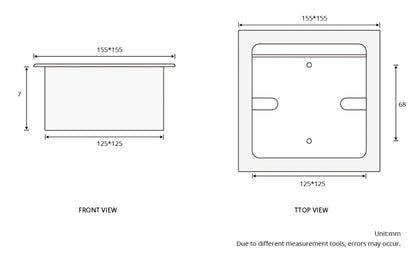 SaniSupreme Inbouw toiletrolhouder enkel mat zwart
