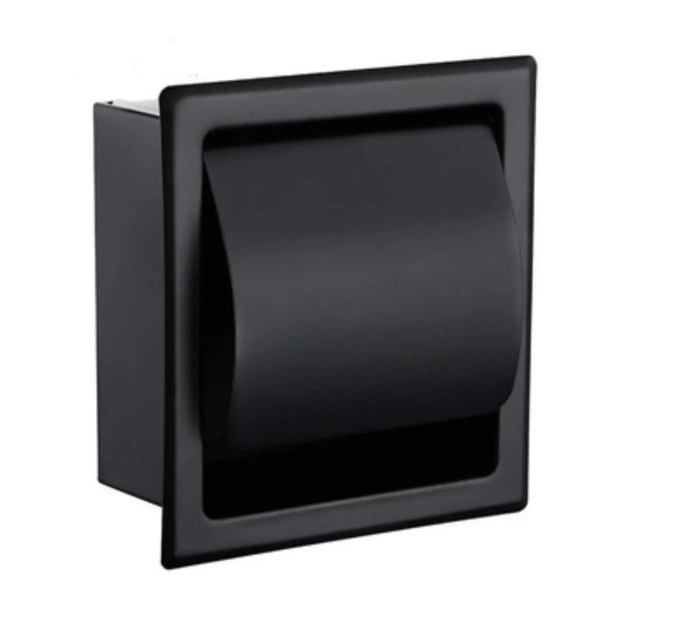 SaniSupreme Inbouw toiletrolhouder enkel mat zwart