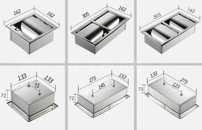 SaniSupreme Inbouw toiletrolhouder enkel mat zwart