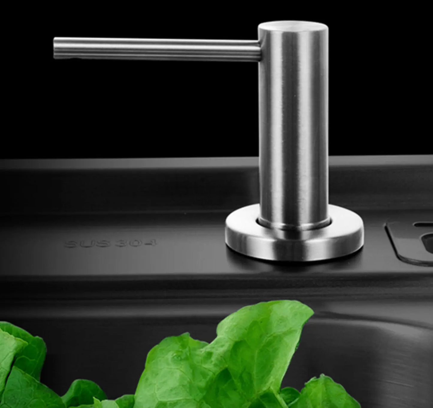 SaniSupreme® inbouw zeepdispenser messing RVS