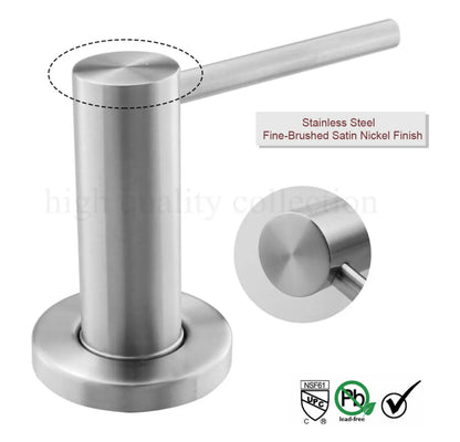 SaniSupreme® inbouw zeepdispenser messing RVS