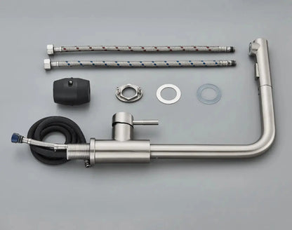 SaniSupreme Keukenmengkraan Aveiro Waterbesparend Uittrekbare Handdouche Goud Brush