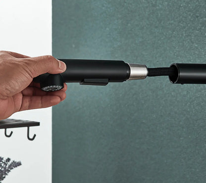 SaniSupreme Keukenmengkraan Aveiro Waterbesparend Uittrekbare Handdouche Zwart