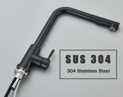 SaniSupreme Keukenmengkraan Aveiro Waterbesparend Uittrekbare Handdouche Zwart