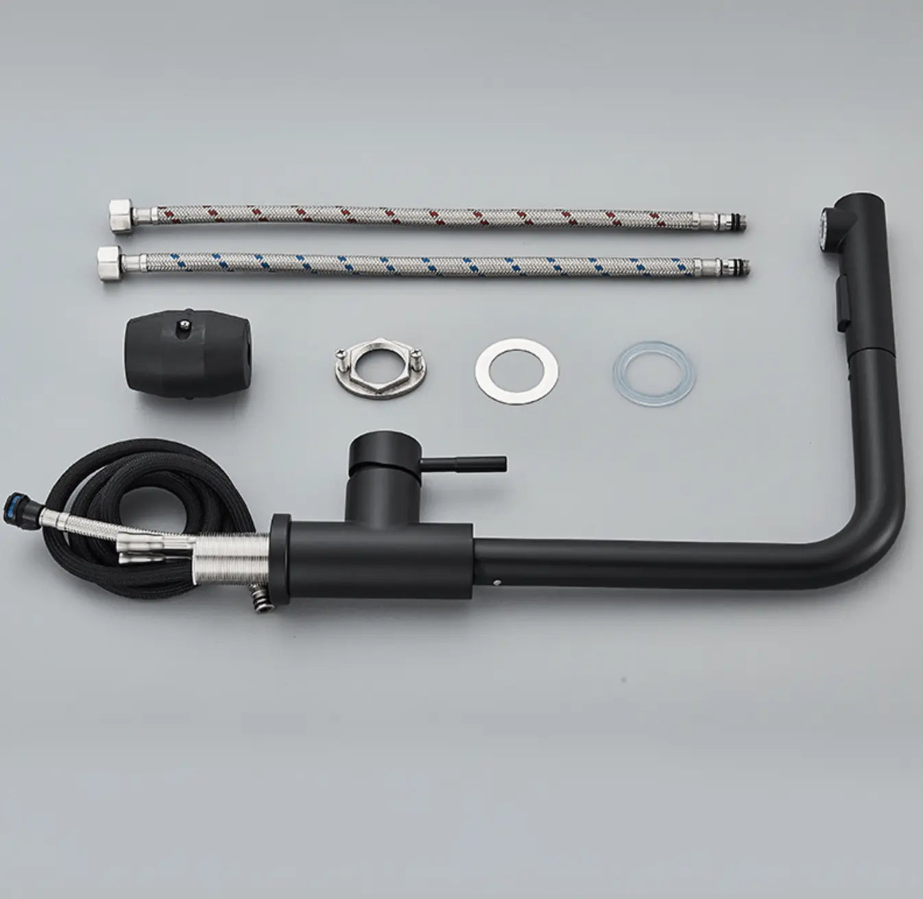 SaniSupreme Keukenmengkraan Aveiro Waterbesparend Uittrekbare Handdouche Zwart