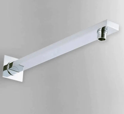 SaniSupreme Losse Douchearm, chroom, rechthoekig, 38 cm. lang met rozet
