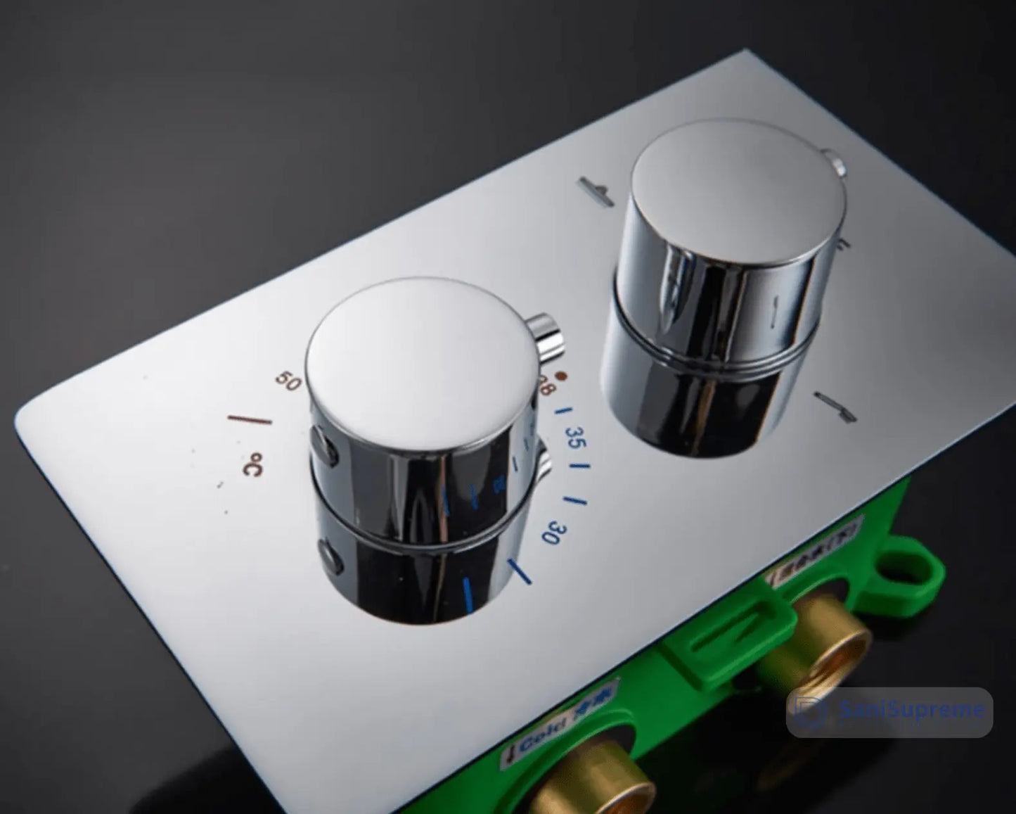 SaniSupreme Manhattan Inbouw Regendouche Mengkraan 3 - weg los chroom