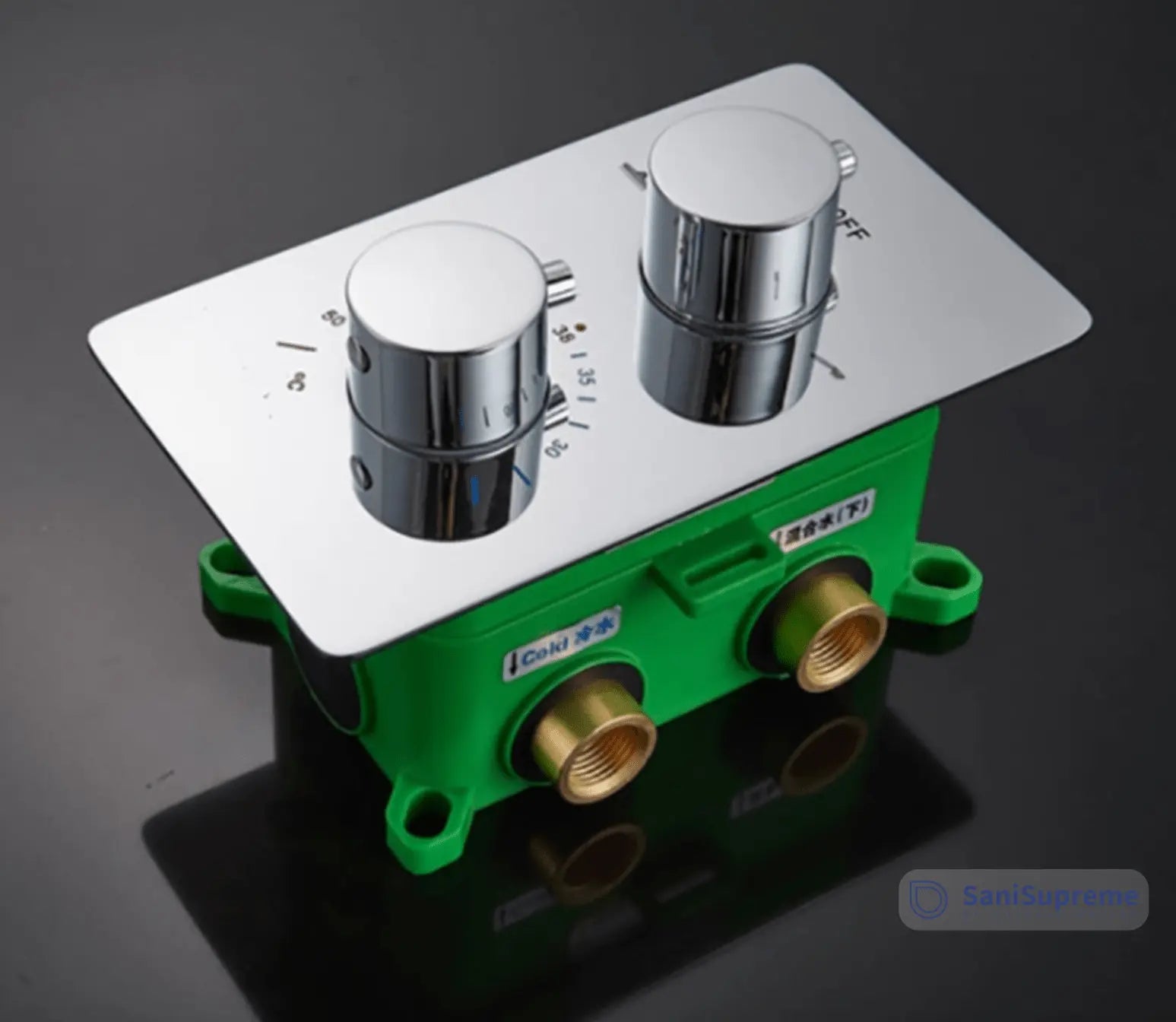 SaniSupreme Manhattan Inbouw Regendouche Mengkraan 3 - weg los chroom