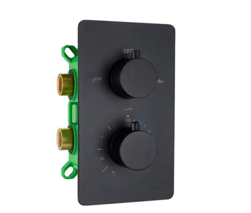 SaniSupreme Manhattan Inbouw Regendouche Mengkraan 3 - weg los mat zwart