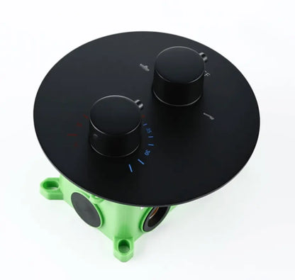 SaniSupreme Manhattan Inbouw Regendouche Mengkraan Rond 2 - weg los mat zwart