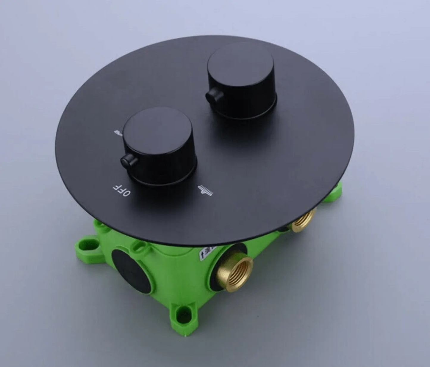 SaniSupreme Manhattan Inbouw Regendouche Mengkraan Rond 2 - weg los mat zwart