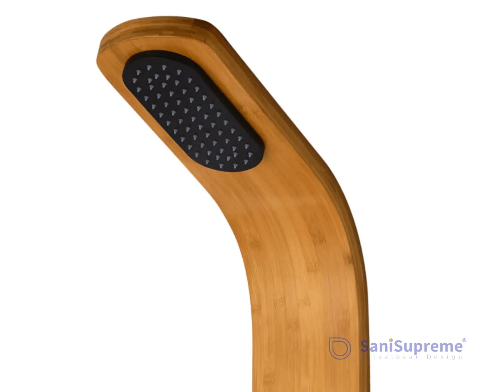 SaniSupreme massage douchepaneel Creavit 150 x 22 cm Bamboe Zwart