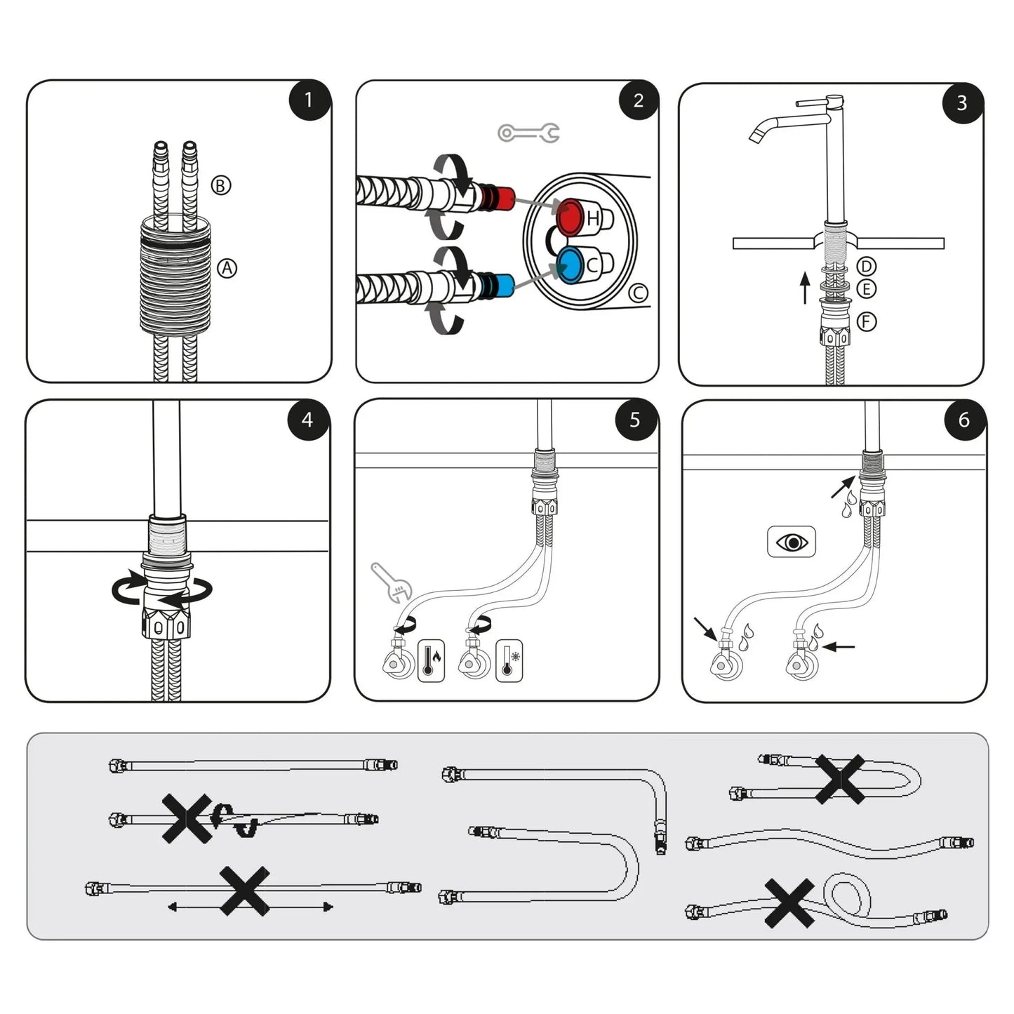 SaniSupreme Memphis keramische wastafel kraan opbouw hoog model gebogen uitloop chroom
