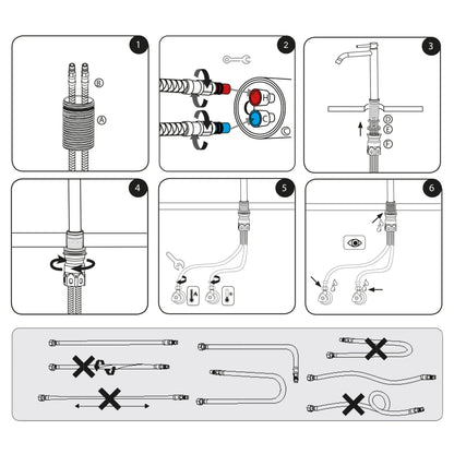 SaniSupreme Memphis keramische wastafel kraan opbouw hoog model gebogen uitloop chroom