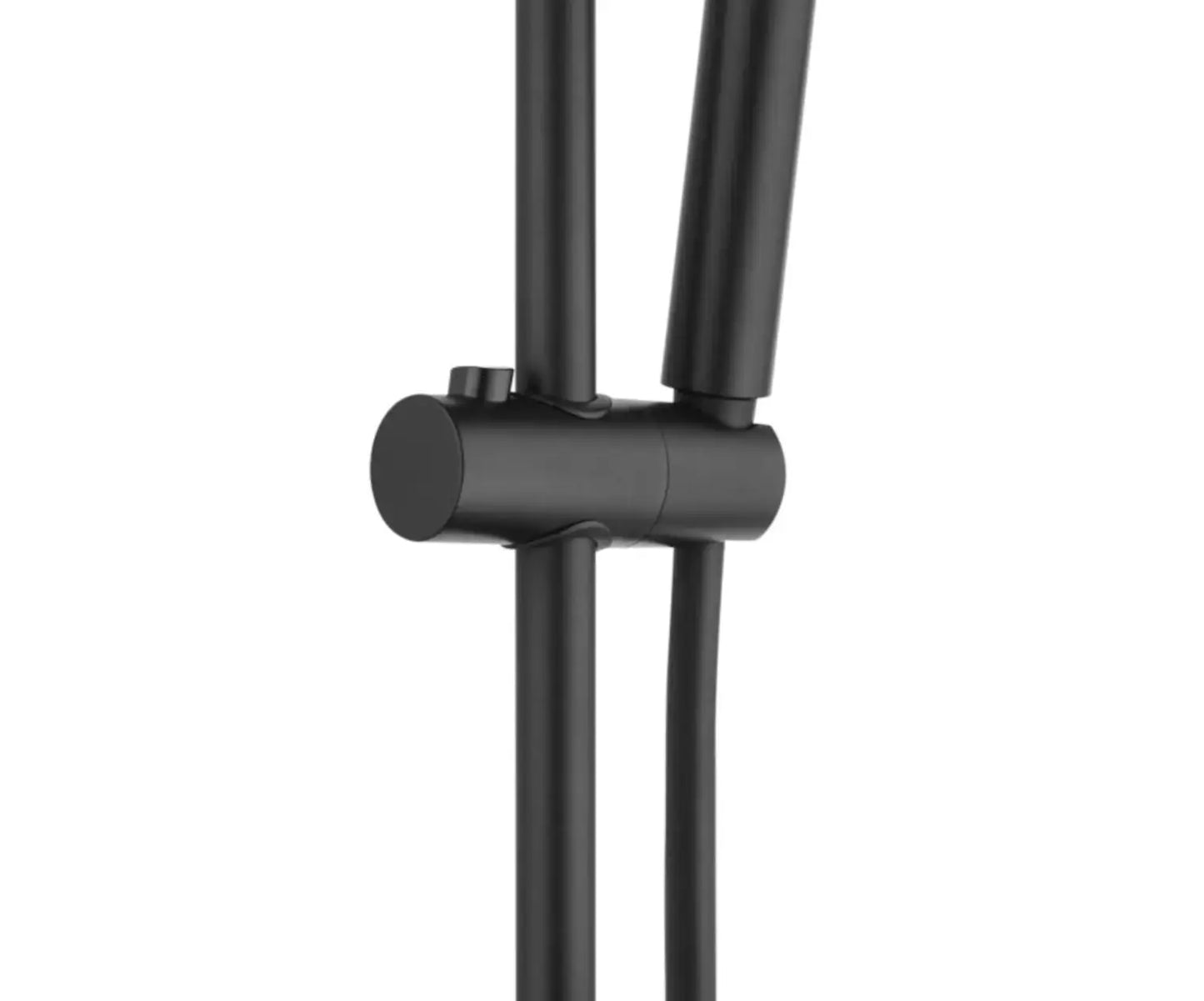 SaniSupreme Milano Handdouche Set inclusief doucheslang, planchet en wandbeugel mat zwart