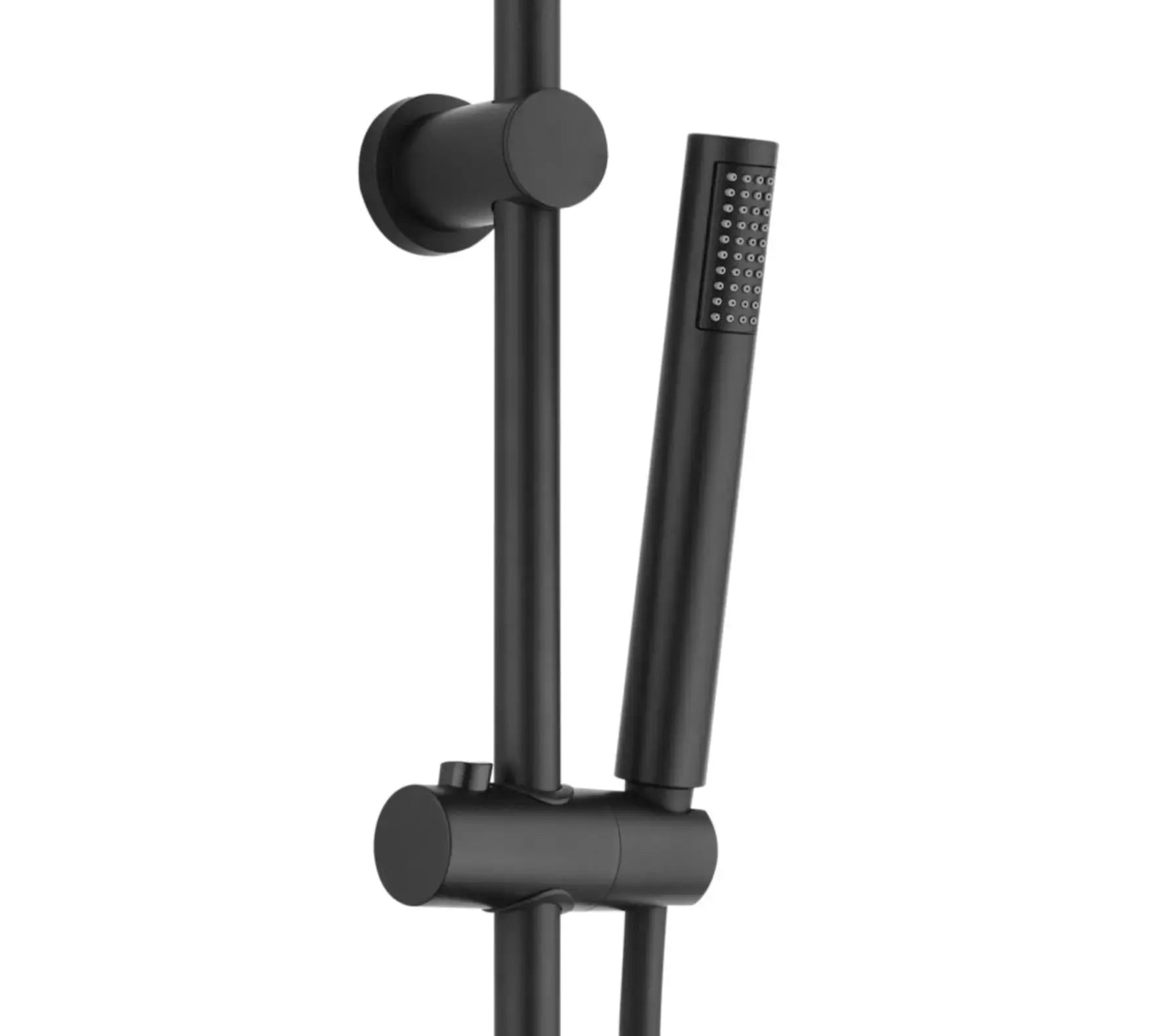 SaniSupreme Milano Handdouche Set inclusief doucheslang, planchet en wandbeugel mat zwart