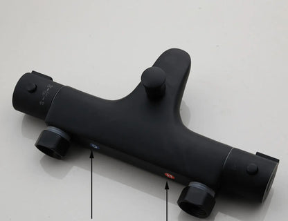 SaniSupreme opbouw bad doucheset met handdouche 5 inch incl. mengkraan mat zwart rond