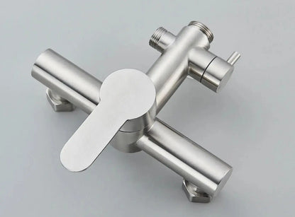 SaniSupreme Orlando opbouw bad doucheset 8 inch regendouche Stainless Steel rond