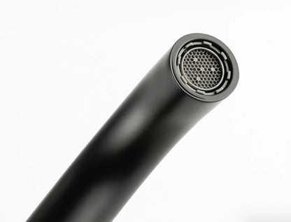 Sanisupreme Palermo Wastafel kraan inbouw 21 cm. met bedieningshandel mat zwart