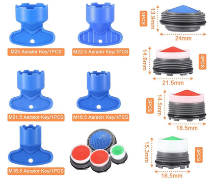 SaniSupreme PerlatorSet diverse maten met handige draai - Tool