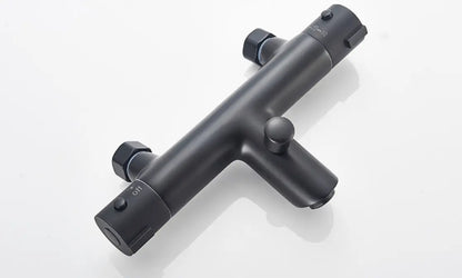 SaniSupreme Peru doucheset opbouw badmengkraan 2 weg smal met ronde handdouche en wandstang mat zwart