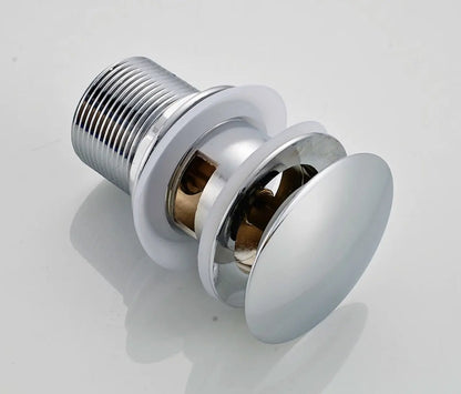 SaniSupreme Premium afvoerplug Chroom Wastafelplug Afvoerplug Clickwaste Afsluitbaar