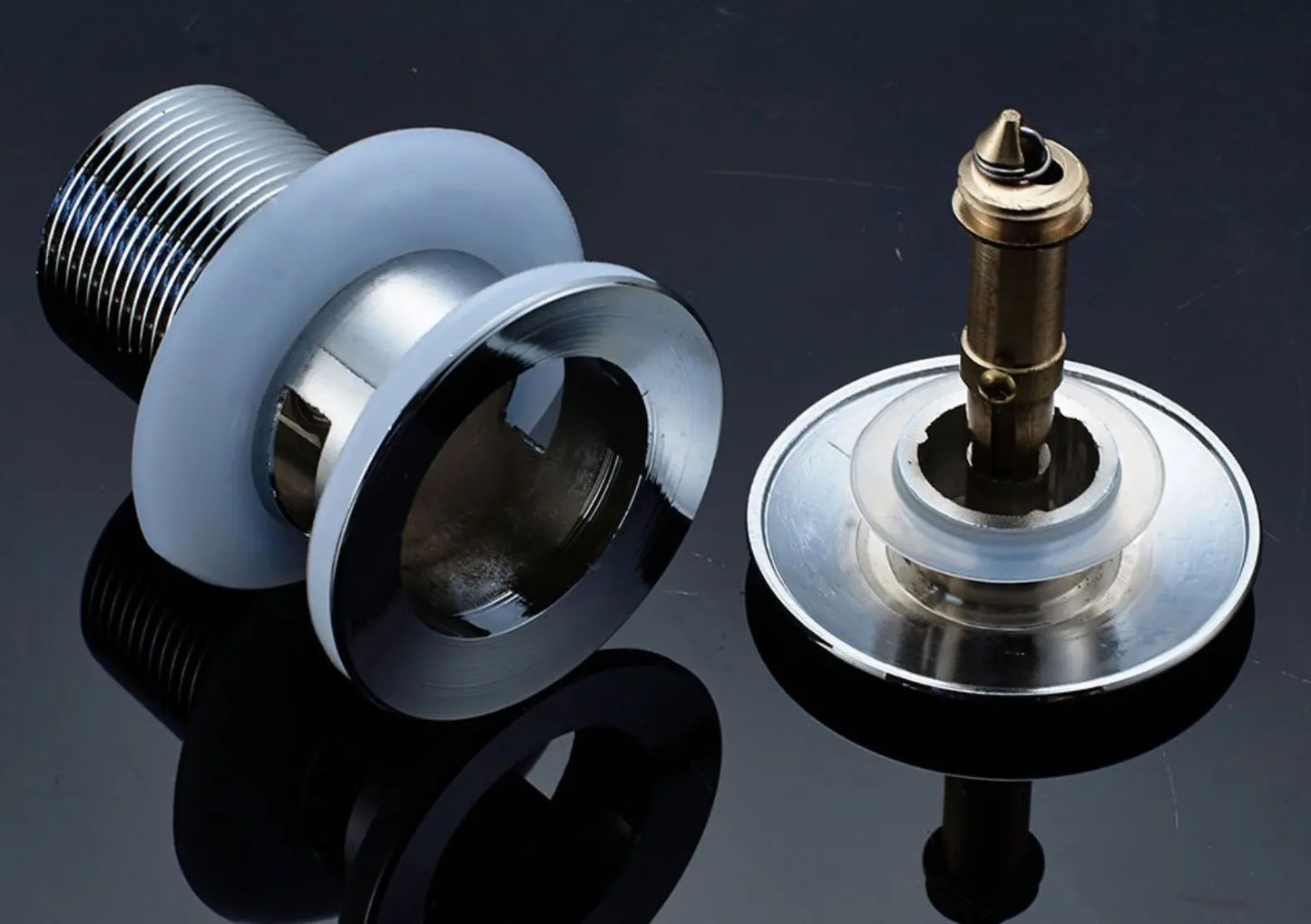 SaniSupreme Premium afvoerplug Chroom Wastafelplug Afvoerplug Clickwaste Afsluitbaar zonder ontluchting