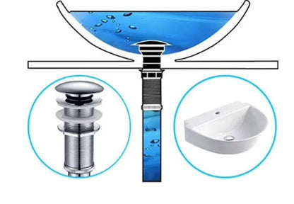 SaniSupreme Premium afvoerplug Chroom Wastafelplug Afvoerplug Clickwaste Afsluitbaar zonder ontluchting