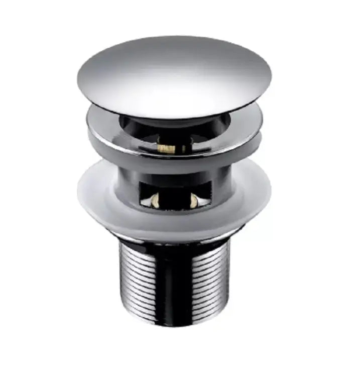 SaniSupreme Premium afvoerplug Chroom Wastafelplug Afvoerplug Clickwaste Afsluitbaar zonder ontluchting