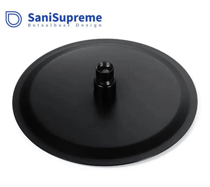 SaniSupreme® Regendouche douchekop 40 cm rond mat zwart