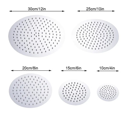 SaniSupreme Regendouche douchekop XL | chroom | rond | 30 cm | 12 inch