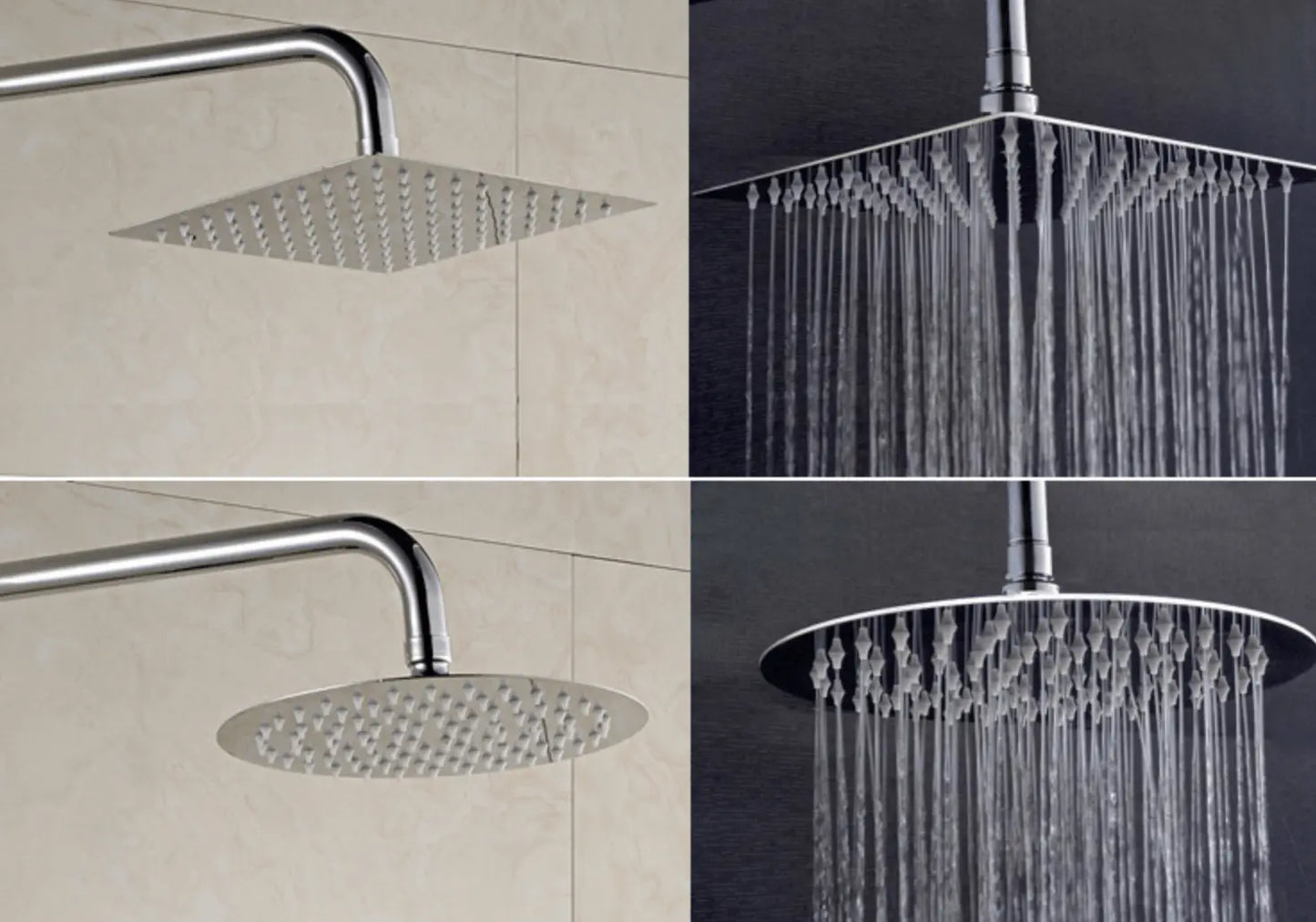 SaniSupreme Regendouche douchekop XL | chroom | rond | 30 cm | 12 inch