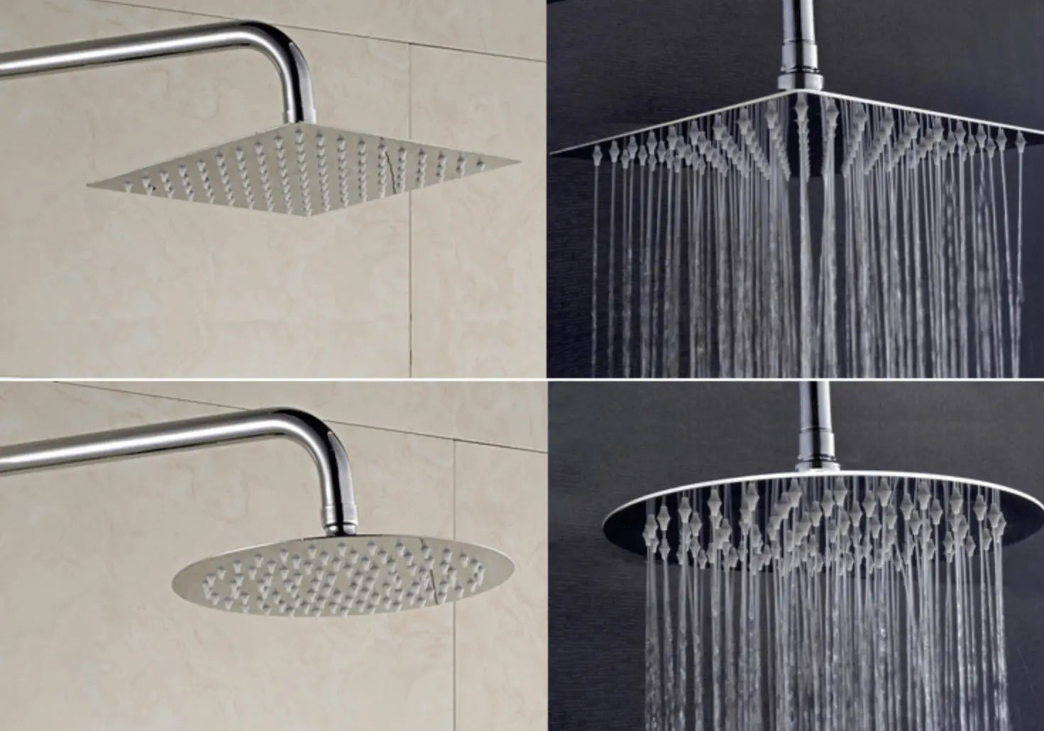 SaniSupreme Regendouche douchekop XL | chroom | rond | 30 cm | 12 inch