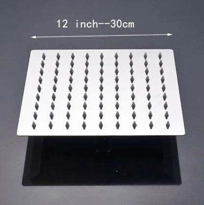 SaniSupreme Regendouche douchekop XL|chroom| vierkant| 30 cm|12 inch