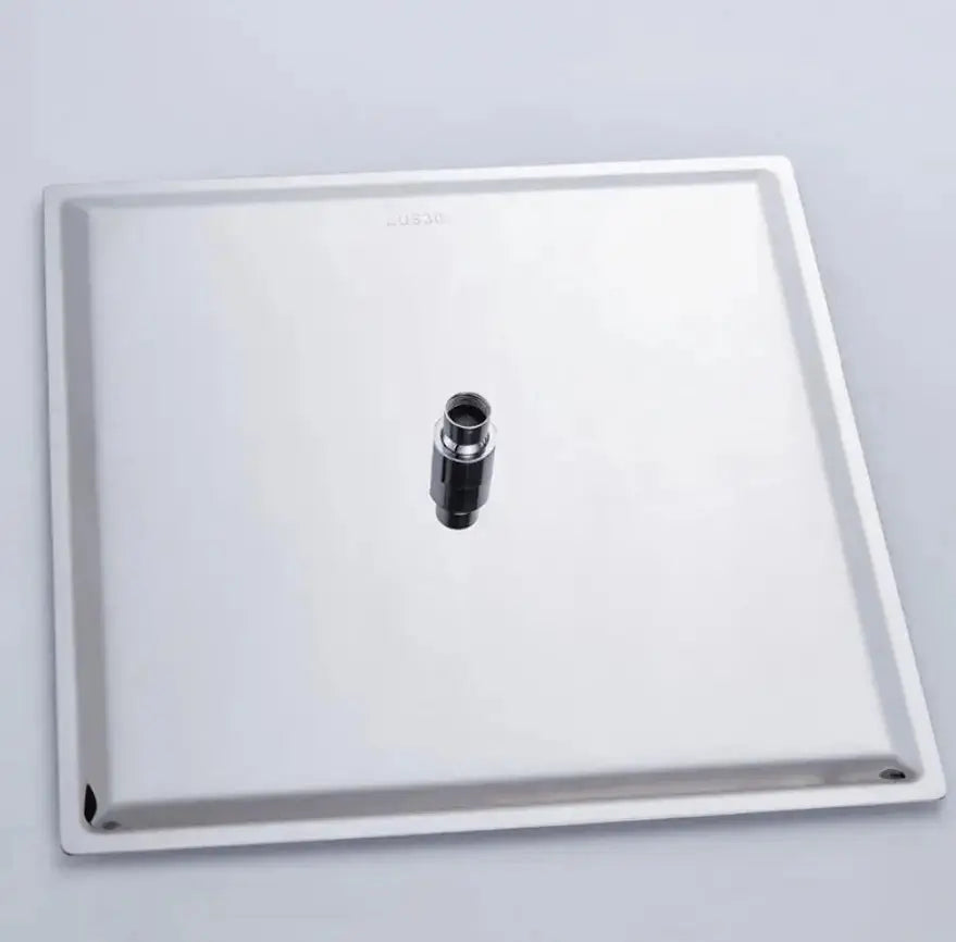 SaniSupreme Regendouche kop Hoofddouche chroom LED vierkant 40 cm 16 inch