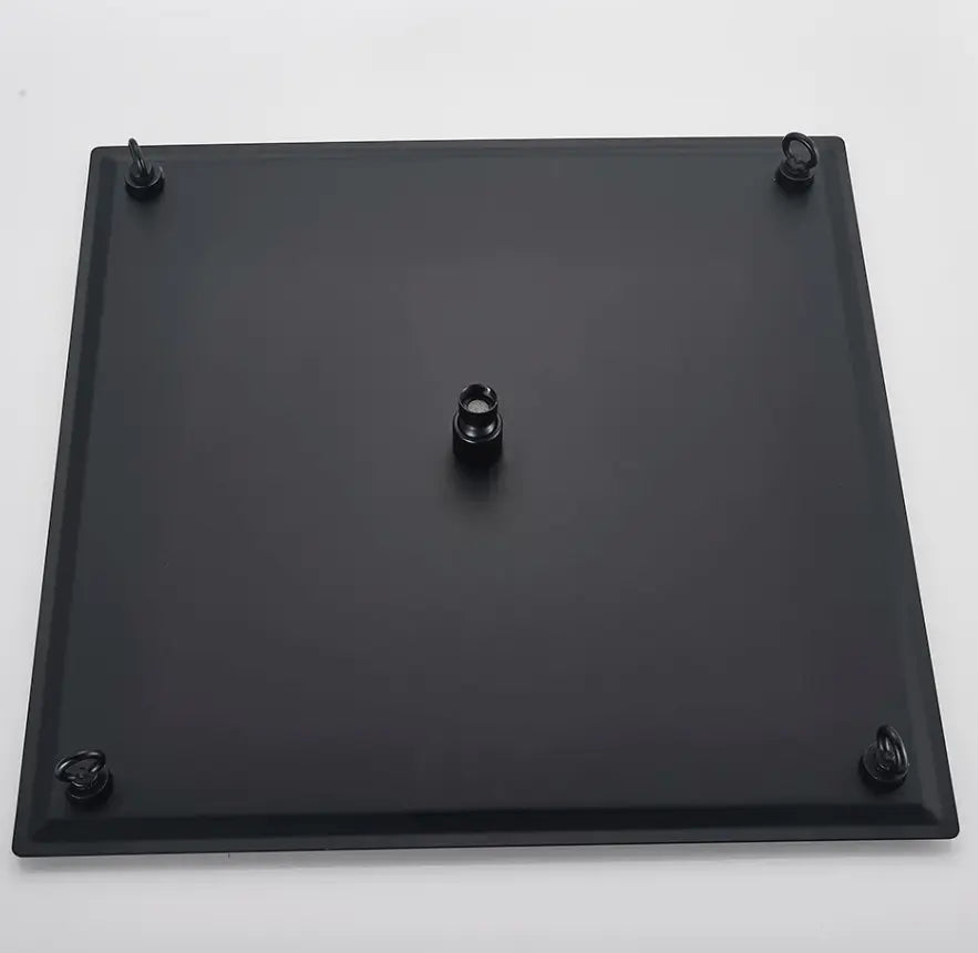 SaniSupreme Regendouche kop Plafond mat zwart vierkant 50 cm 20 inch