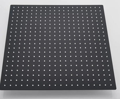 SaniSupreme Regendouche kop Plafond mat zwart vierkant 50 cm 20 inch