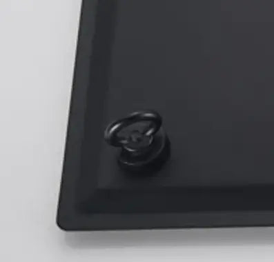 SaniSupreme Regendouche kop Plafond mat zwart vierkant 50 cm 20 inch