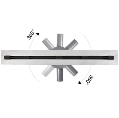 SaniSupreme RVS Flat Douchedrain met Flens 60 cm - Variabel uitloopdeel