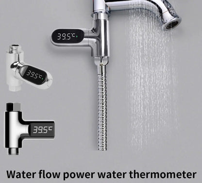 SaniSupreme Safe Series Bad & Kraan Thermometer met waterflow LED chroom