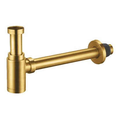 Sanisupreme Sifon set Aloni kompleet geborsteld goud (exclusief afvoerplug - clickwaste)