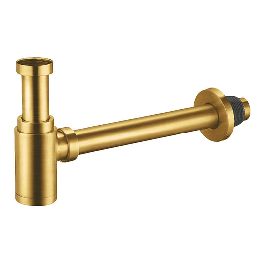 Sanisupreme Sifon set Aloni kompleet geborsteld goud (exclusief afvoerplug - clickwaste)