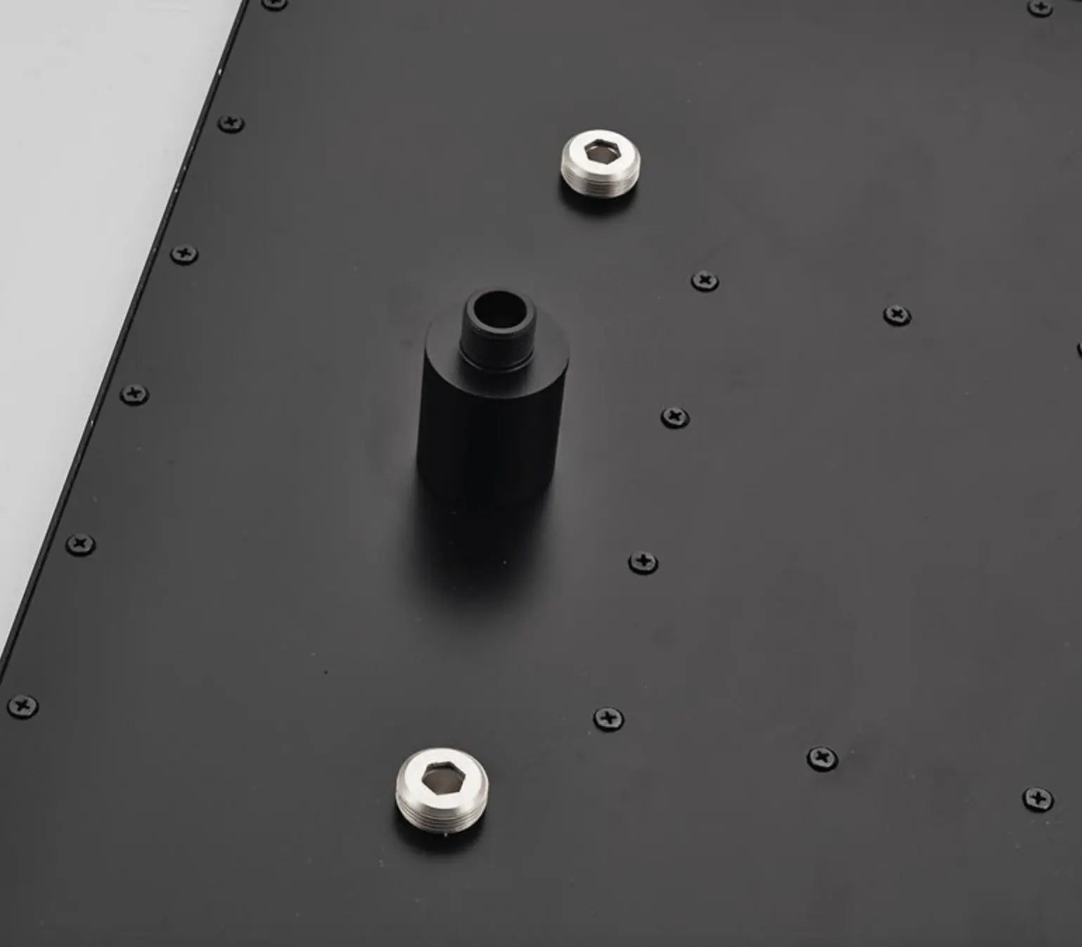 SaniSupreme® SmartPulse Plafond Regendouche Plateau Alicante 40x80 cm mat zwart