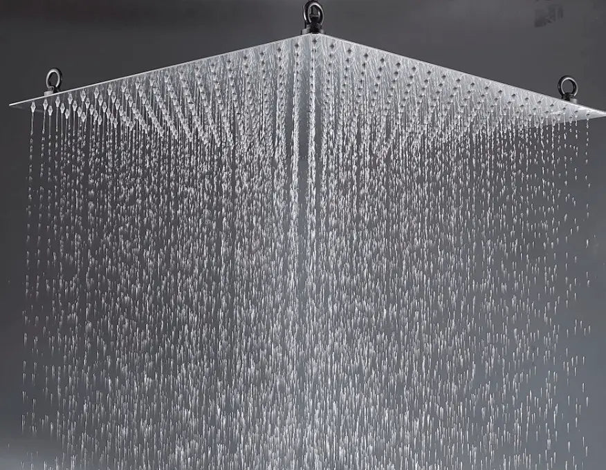 SaniSupreme® SmartPulse Plafond Regendouche Plateau Alicante 50 cm vierkant chroom glanzend