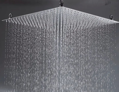 SaniSupreme® SmartPulse Plafond Regendouche Plateau Alicante 50 cm vierkant chroom glanzend